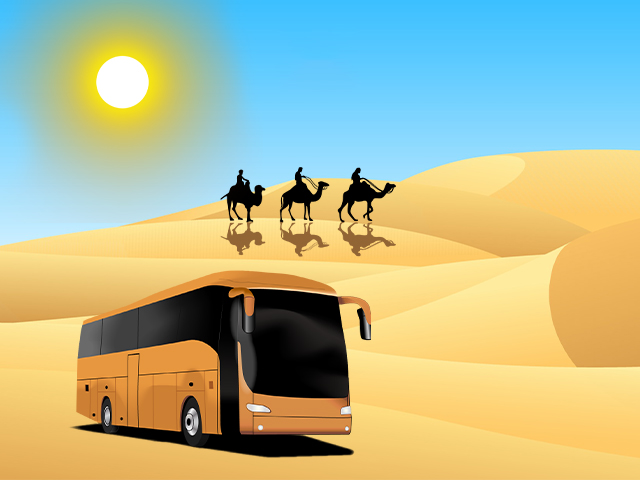 Bus-Pick-&-Drop-Desert
