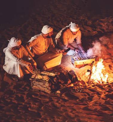 BBQ at Night in Dubai Desert