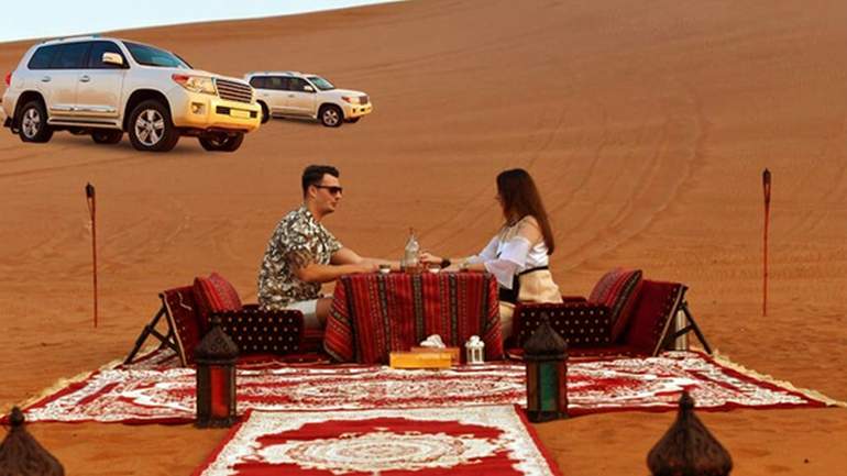 Entertainment at a Desert Safari tour in Dubai
