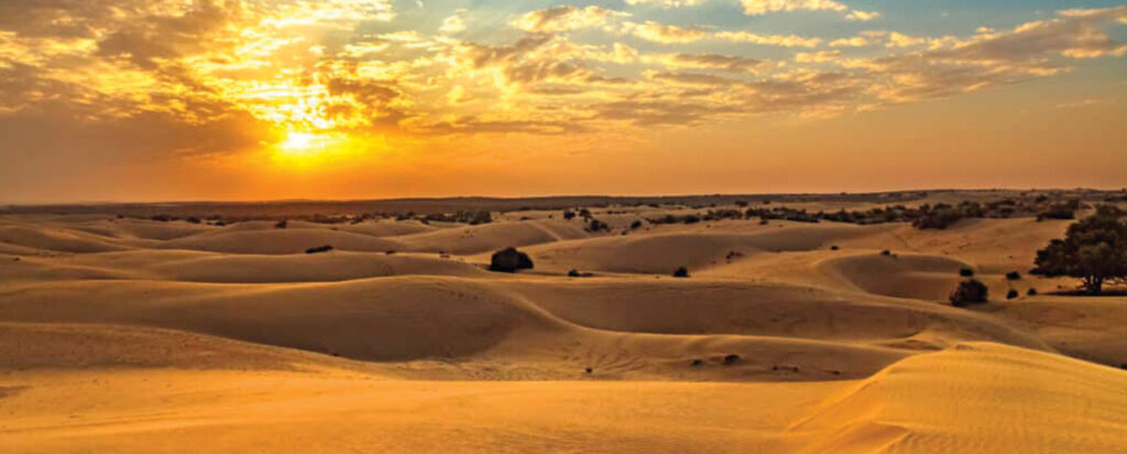 Beautiful Desert Scenery in Desert Safari Dubai