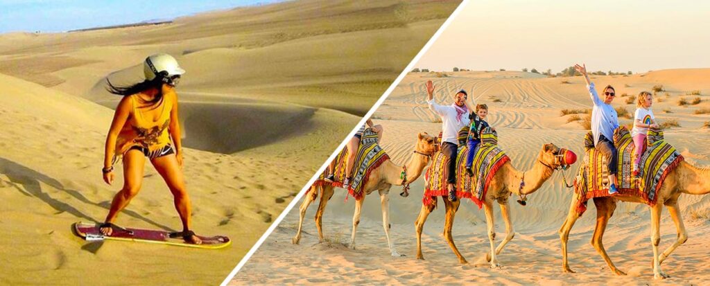 Are Sandboarding and Camel Rides Free in Desert Safari?